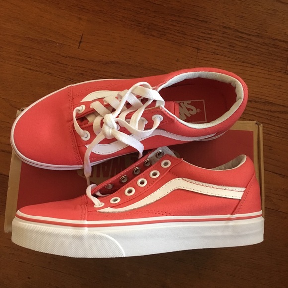 coral pink vans